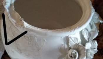 Como Recuperar Vaso Quebrado Faltando Pedaço da Cerâmica