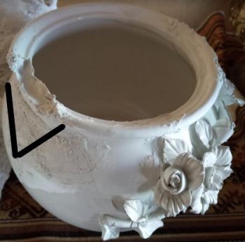 Como Recuperar Vaso Quebrado Faltando Pedaço da Cerâmica