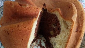 Bolo De Claras com Chocolate e Laranja – Bolo Mármore de Claras