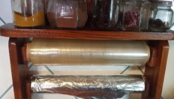 Suporte de Temperos e Rolos Papel Alumínio Plástico Filme Papel Toalha