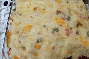 Couve Flor Gratinada com Linguiça e Queijo – Receita com Couve Flor