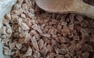 Bala de Gengibre Picante Cristalizada Pedaços de Gengibre Ardida