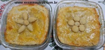 Melhor Empada Crocante com Recheio de Palmito e Frango com requeijão