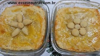 Melhor Empada Crocante com Recheio de Palmito e Frango com requeijão