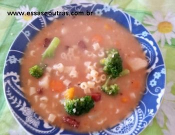 Sopa de Feijão com Macarrão Ave Maria ou Padre Nosso – Como fazer
