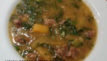Caldo de Mandioca com Carne Bovina e Couve – Receita Nutritiva