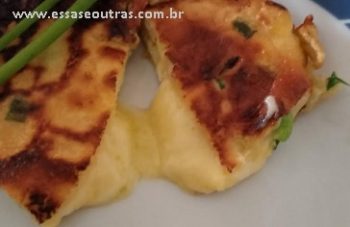 Crepioca que sai Recheada do Fogo – Recheio na Massa sem dobrar