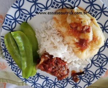 Polenta com Molho de Frango – Receita Caseira de Polenta com Frango