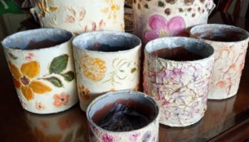 Como Decorar Lata de Tinta ou  de Leite com Massa Corrida – Pintura em Lata