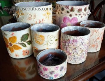 Como Decorar Lata de Tinta ou  de Leite com Massa Corrida – Pintura em Lata