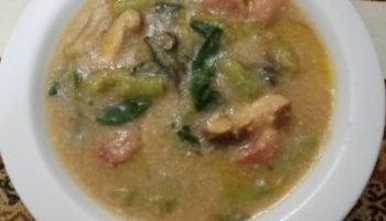 Caldo de Flocão com Vagem e Ora pro Nóbis  – Sopa de Fubá em Flocos