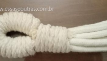 Suporte de Vaso em Macramê – Suporte de Cordão para Garrafão