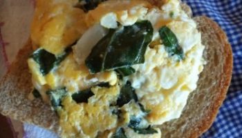 Ovos Mexidos com Ora Pro Nóbis e Azeitonas – Omelete Nutritivo