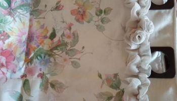 Flor de Tecido para Decorar Cortina Como Fazer – Decoração Econômica