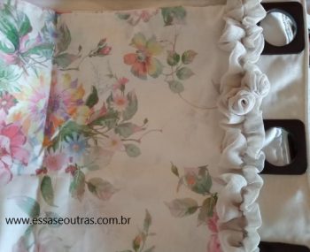 Flor de Tecido para Decorar Cortina Como Fazer – Decoração Econômica