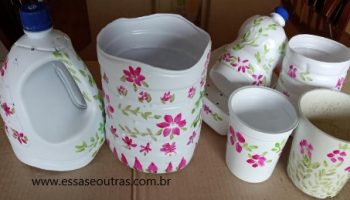 Pintar Vasos Feitos de Embalagem Branca com Verniz de Vidro