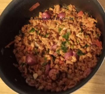 Carne de Soja Refogada Receita Vegetariana de Proteína Vegetal