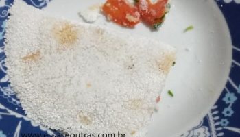 Tapioca de Presunto, Queijo e Tomate Quente – Como Fazer