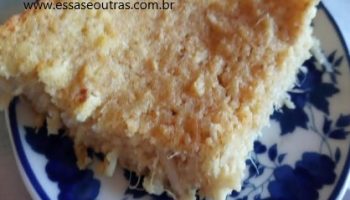 Bolo de Abacaxi com Coco Low Carb Sem Açúcar – Receita