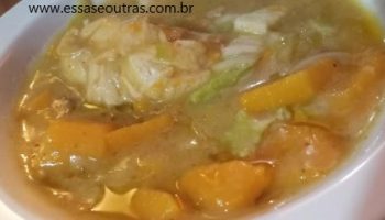 Sopa de Fubá com Frango, Acelga e Abóbora – Receita
