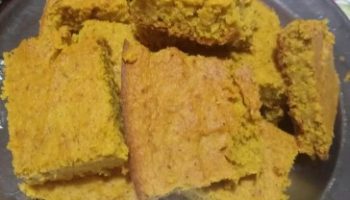 Bolo de Abóbora Low Carb com Farinha de Amendoim e Coco