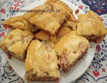 Torta de Atum e Calabresa com Massa Fofa Deliciosa – Receita
