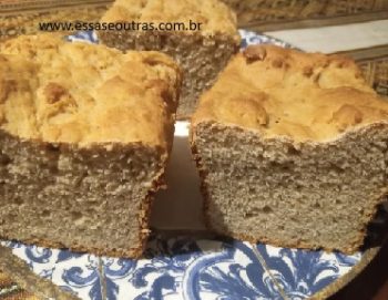 Pão de Inhame Cru e Banana Receita Pão Saudável Liquidificador