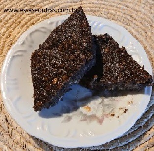 Brownie de Banana e Chocolate Sem Farinha- Receita Fit Doce